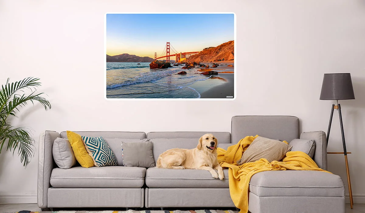 Inspire picture panel in living room