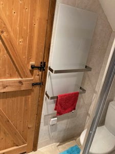 Calentador de toallas en el baño