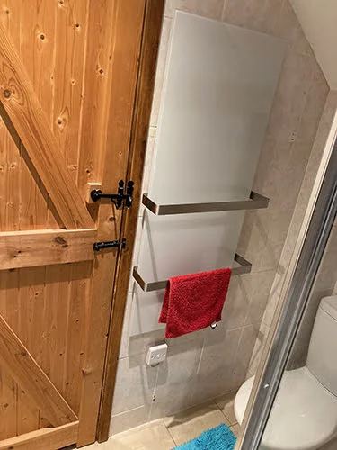 Calentador de toallas en el baño