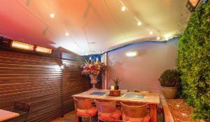 Calentador Manhattan en el bar Secret Garden