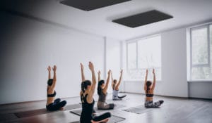 Calefacción de paneles Comfort-HT para una clase de yoga