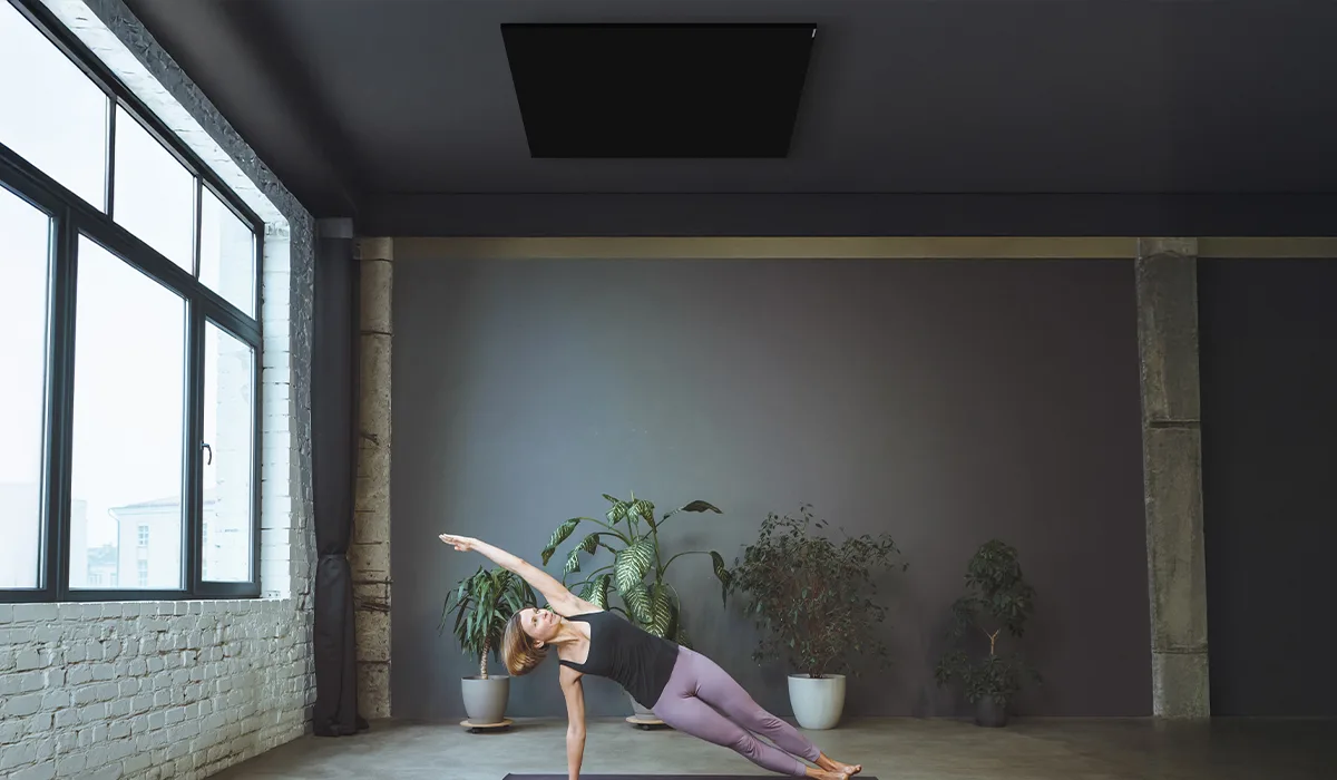 Calefacción por paneles Comfort-HT para un estudio de yoga